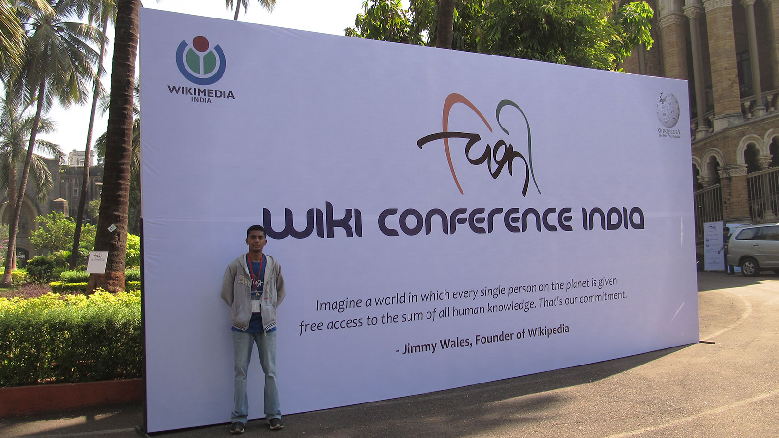 Neeraj Pattath at Wikipedia, WikiConference India Event - University of Mumbai, FORT - 2011
